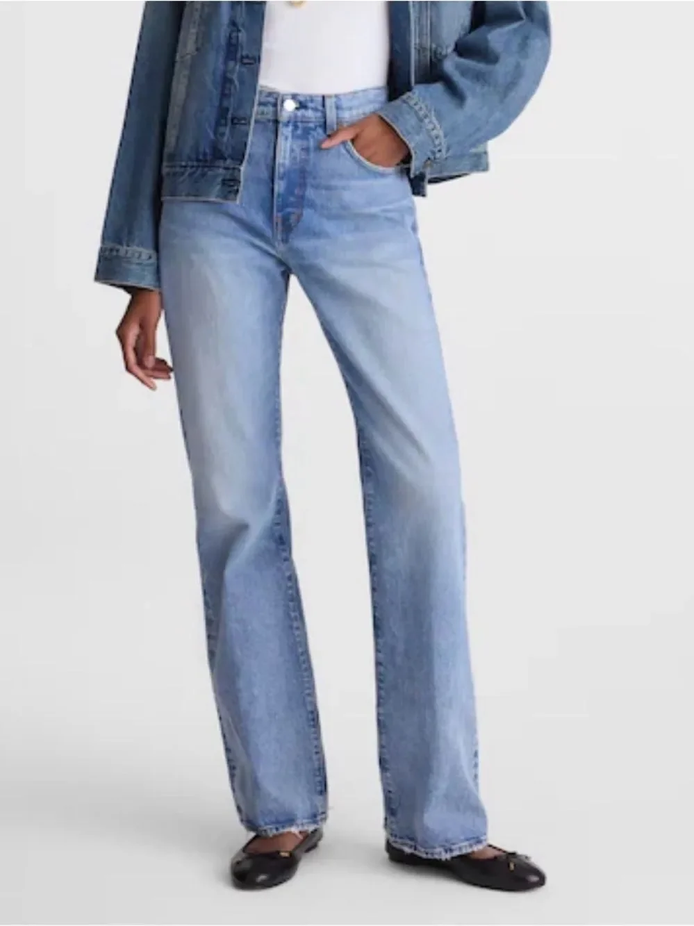 Madewell The Petite Relaxed Bootcut Jean NWT Size P27